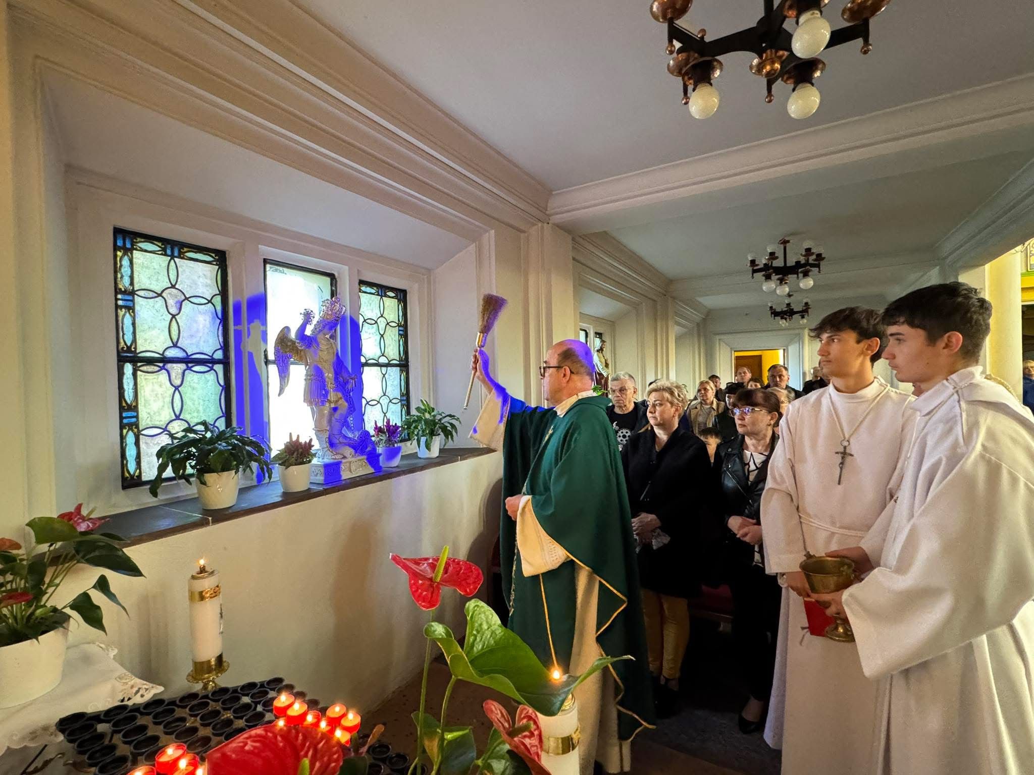 Błogosławieństwo figury św. Michała Archanioła