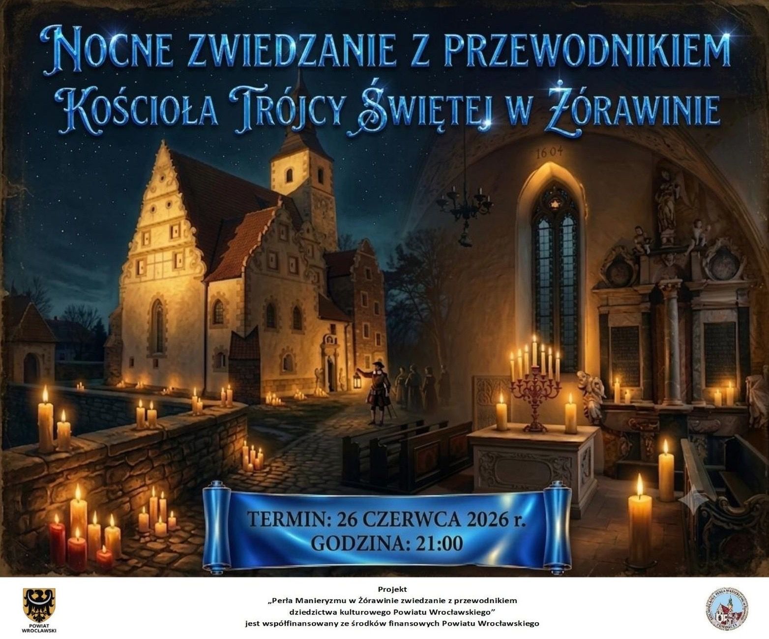 Nocne zwiedzanie kościoła św. Trójcy