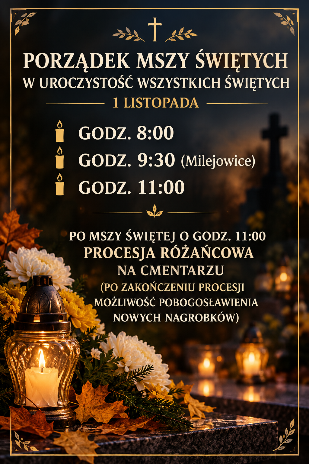 Porządek Mszy Świętych 1 listopada
